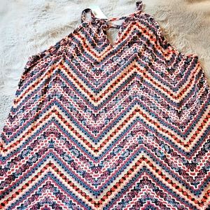 Womens Large Keyhole Knit Top